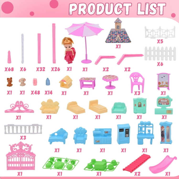 قصر باربي الكبير 280 قطعة