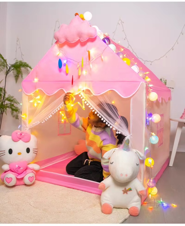 خيمة اطفال بحجم 135*130  ( الازرق ، الزهري ) 