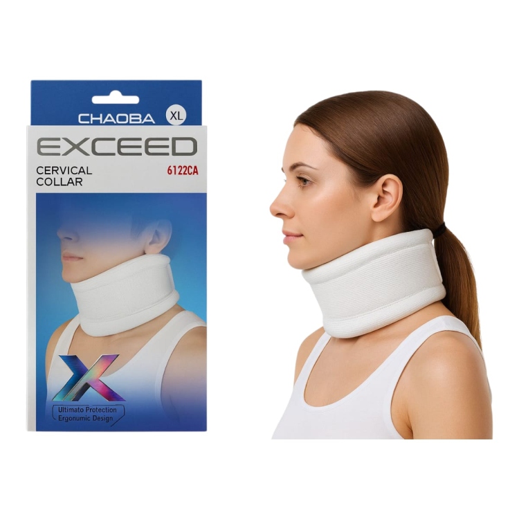 دعامة الرقبة المدعمة  الاسفنجية من اكسيد متوفرة بقياسات XL-L-M