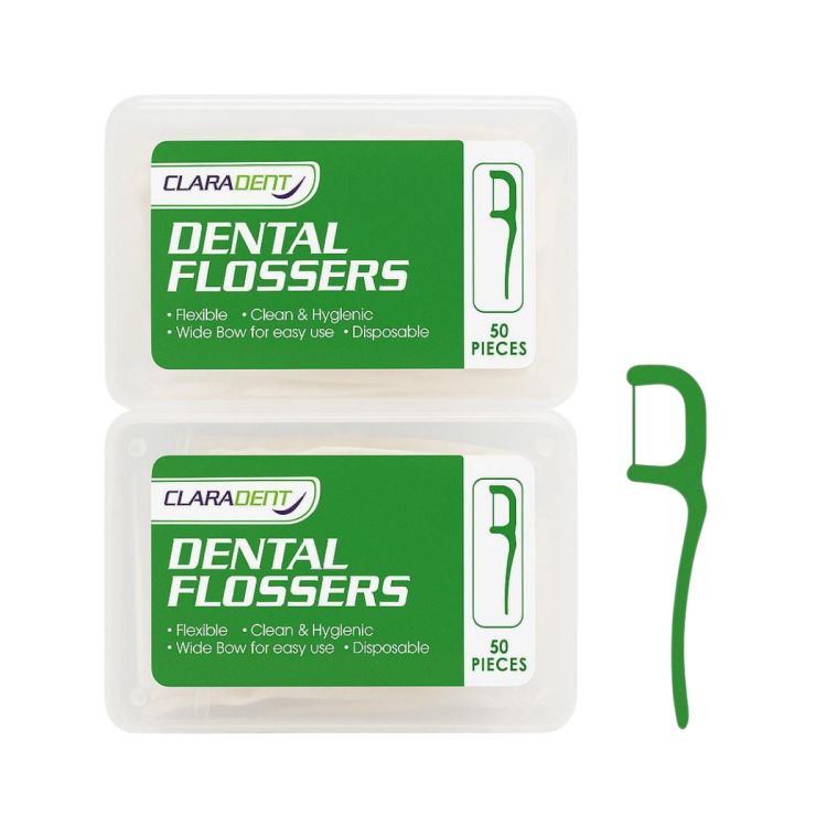 نكاشة تنظيف اسنان عرض علبتين عدد 100 قطعة