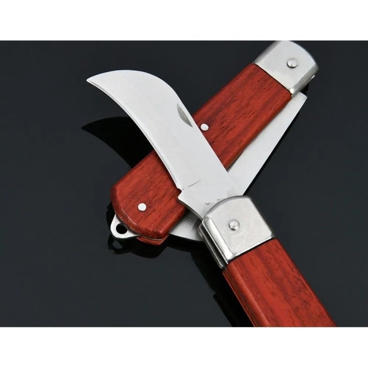 سكين اعوج بمقبض خشبي – رأس منحني 210مم من جادايفر (JDCSK3602)