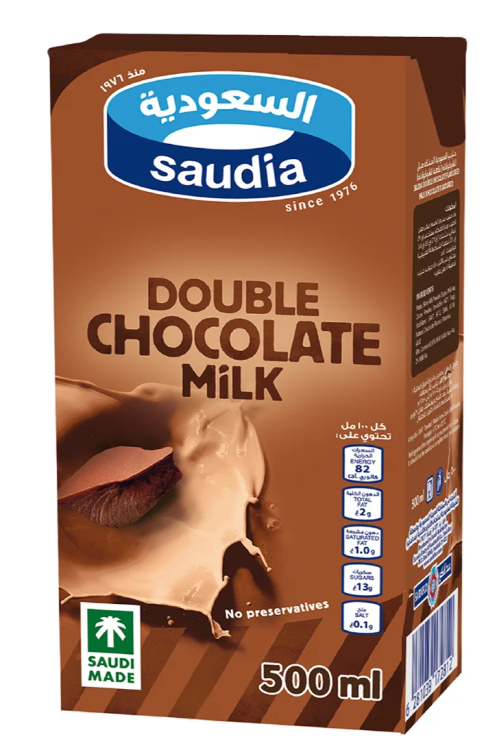 السعودية حليب دبل شوكولاتة500مل