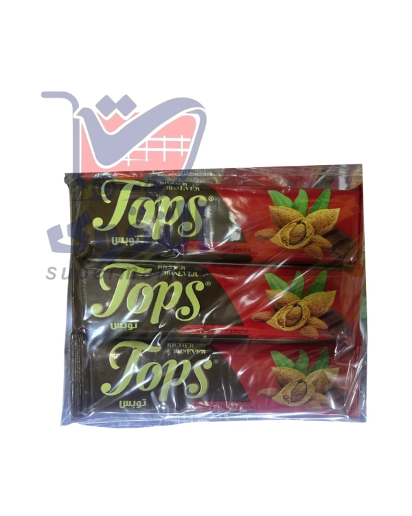توبس شوكولاتة لوز عرض*3