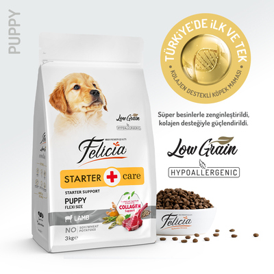 felicia dog collagen 3kg  puppy starter