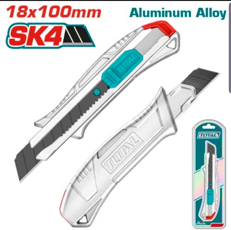 Total THT511807 Snap-off blade knife مشرط المنيوم شفرة عريضة