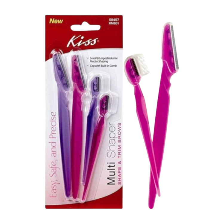 شفرات الوجه والحواجب الفاخرة من كيس كوزماتكس 