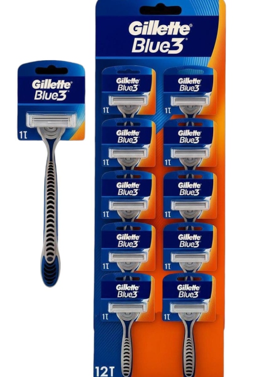 شفرات جلت بلو ثري 10 قطع 