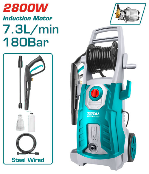 مضخه غسيل سياره 180 بار 2800 واط TOTAL TGT11266