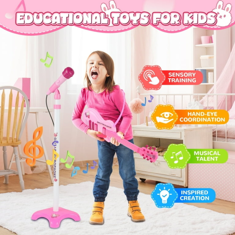 جيتار الأطفال الموسيقى مع اضاءة 