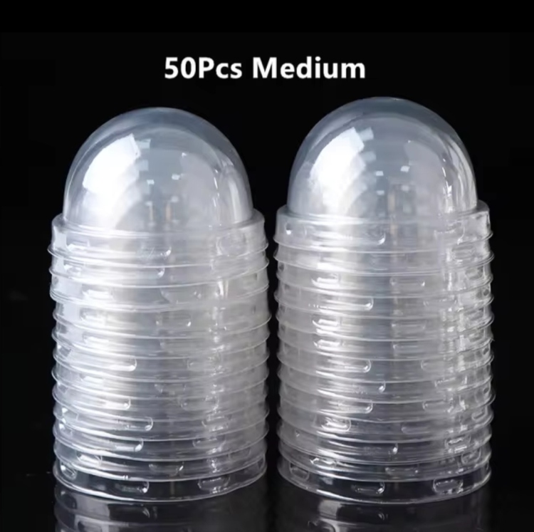 كاسات كب كيك بني 50 قطعه