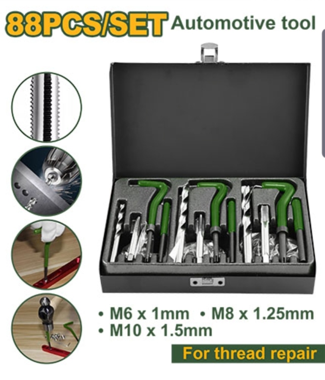 Jadever JDART1L88 طقم أصلاح وزراعة سن البراغي 88 قطعة 6-10 ملم 