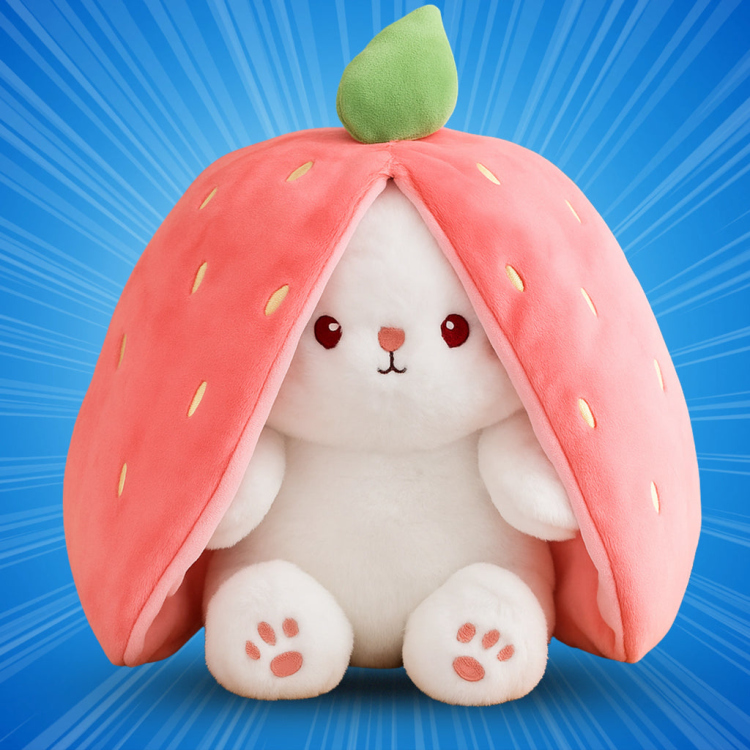 دب الفراولة الي بتنفس 