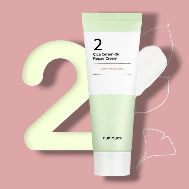 كريم سيسيا لتهدئة واعادة بناء البشرة numbuzin N.2 cica ceramide cream