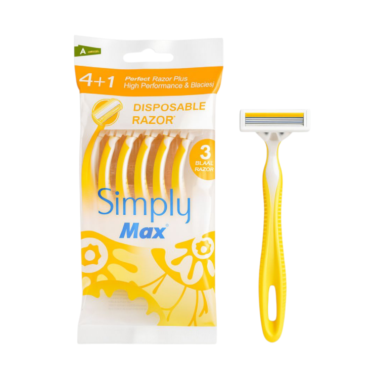 ماكنات سمبلي ماكس النسائية عدد 5 قطع 3 شفرات 