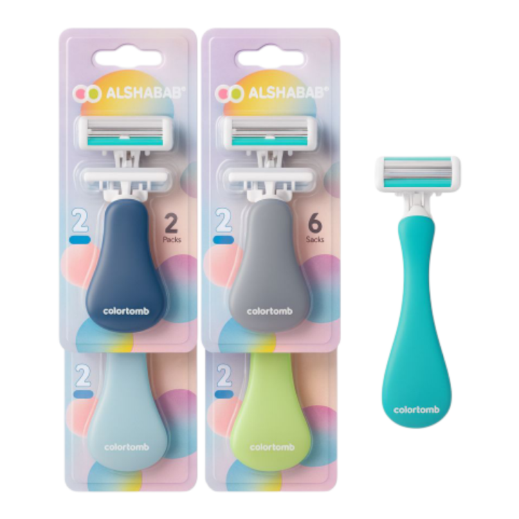 ماكنة حلاقة النسائية مع رأسين 