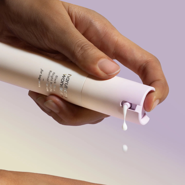 haruharu wonder black rice night knight retinol serum سيروم ريتنول و الارز الاسود 