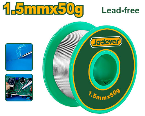 Jadever JDHXS1315 قصدير لحام نقي 99.3% 1.5 ملم 50 غم