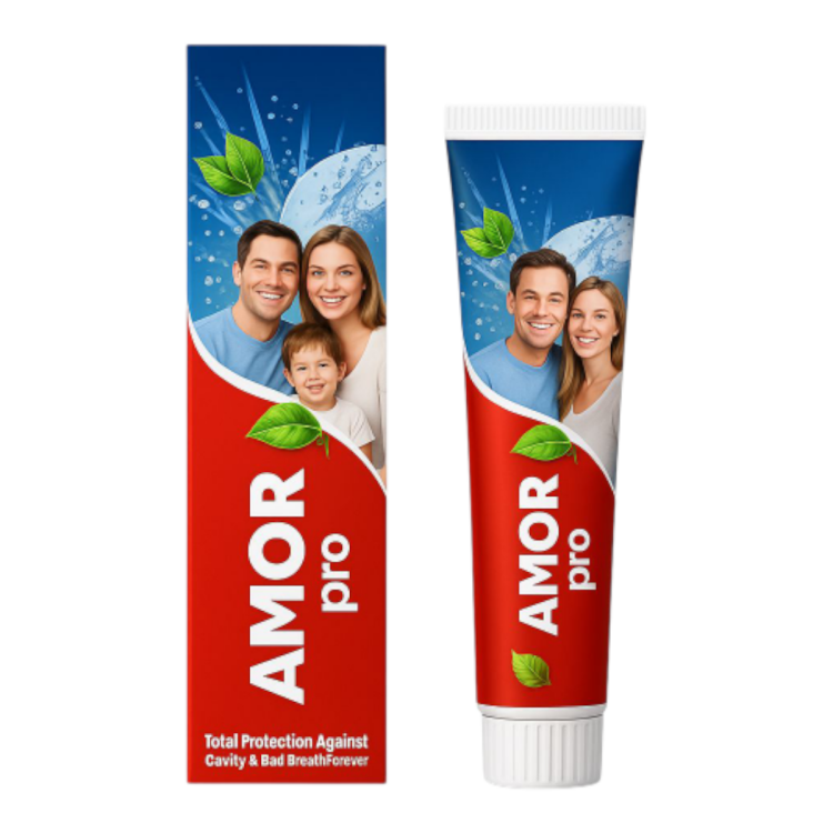 معجون أسنان آمور برو يساعد على تقوية الاسنان بنعنع المنعش البارد بحجم 120جم