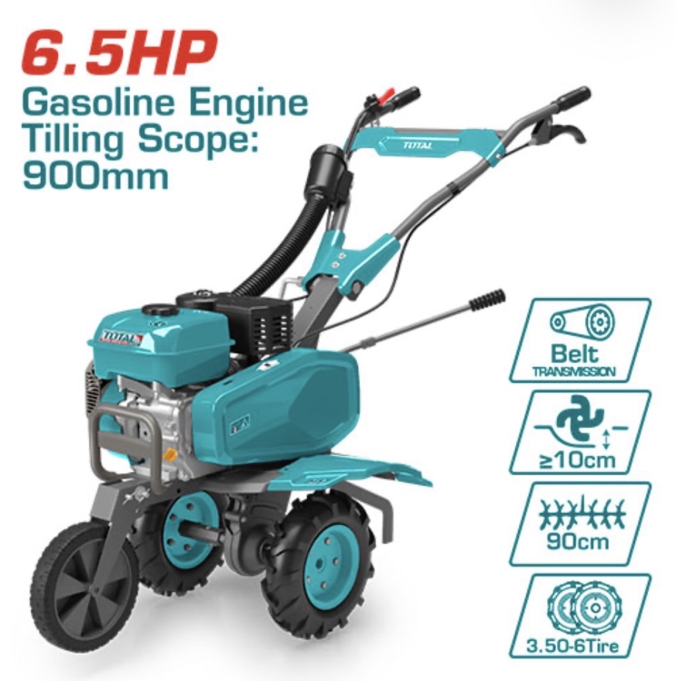 محراث زراعي بنزين 6.5 حصان توتال Total TGC5002