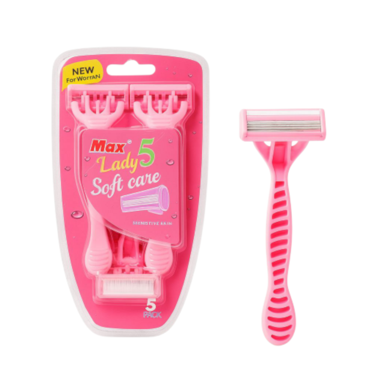 ماكنات نسائية ماكس ليدي 5 عدد 5 قطع 5 شفرات