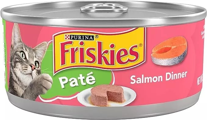 Purina Friskies Wet Cat Food Pate, Salmon Dinner