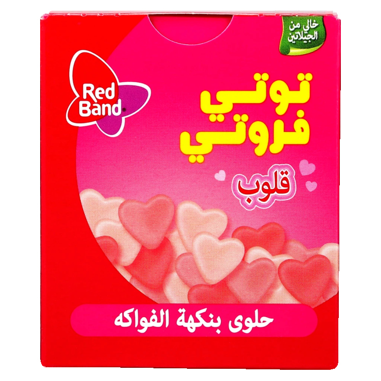 توتي فروتي فواكه قلوب 18غم