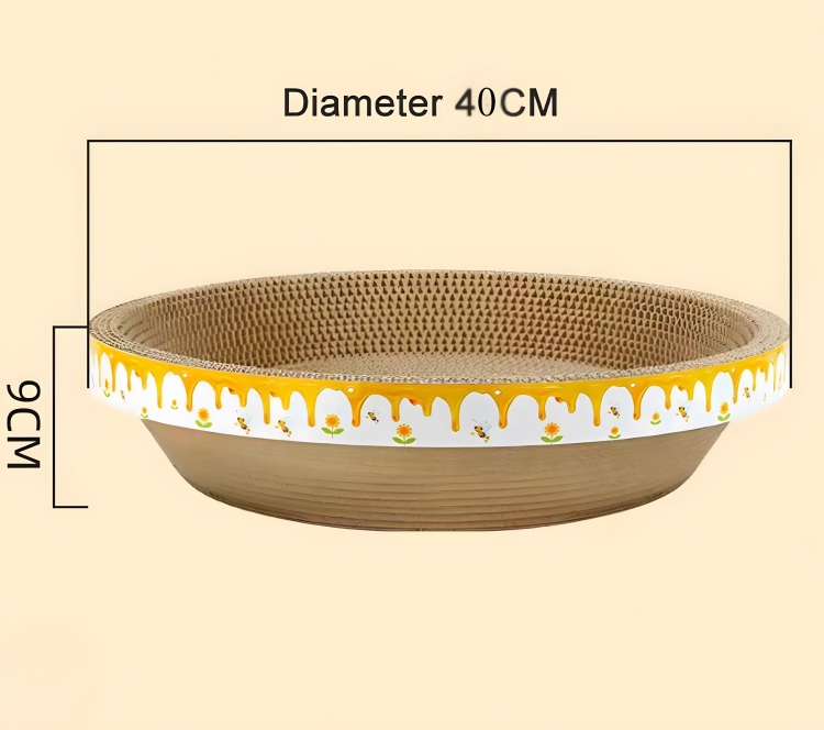 خداشة كرتون على شكل صحن لطيف 