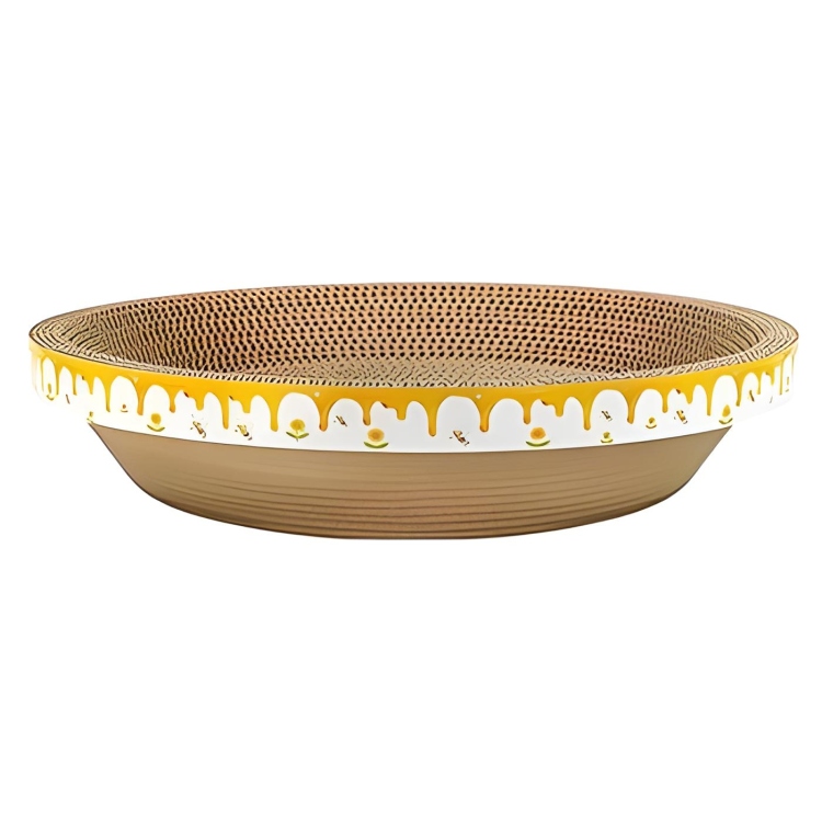 خداشة كرتون على شكل صحن لطيف 