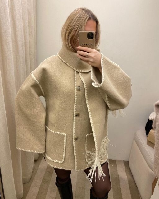 SCARF COAT ( baig) 