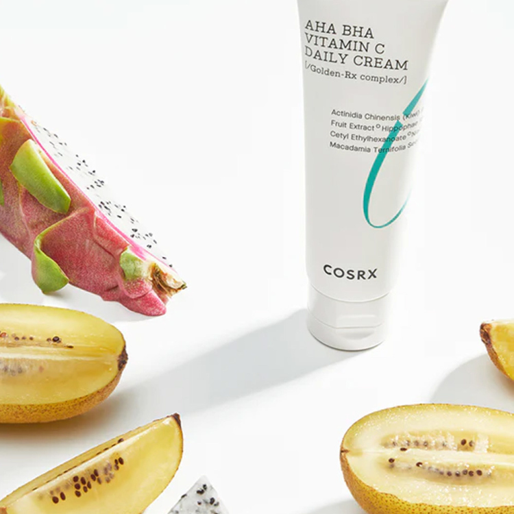 كريم مرطب فيتامين سي لنضارة البشرة cosrx Aha Pha VC cream 