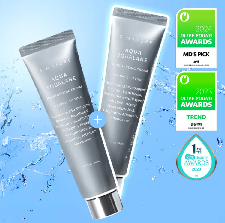 S.NATURE, Aqua Squalane Moisturizing Cream