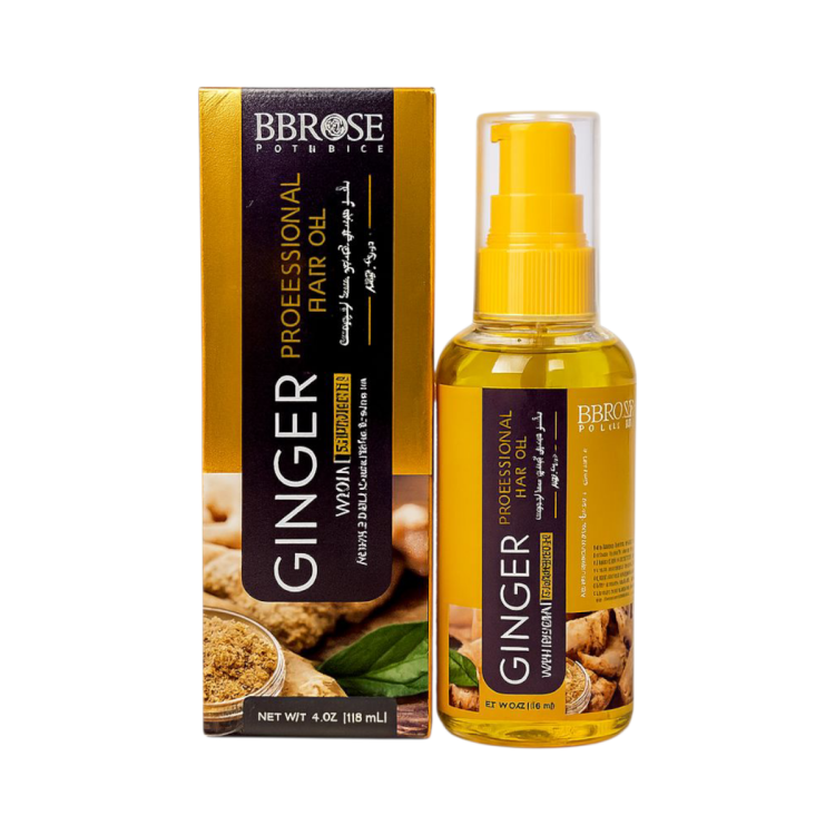 سيروم الشعر بزيت الزنجبيل مع البروتين والكراتين من ببروز بحجم 100 مل