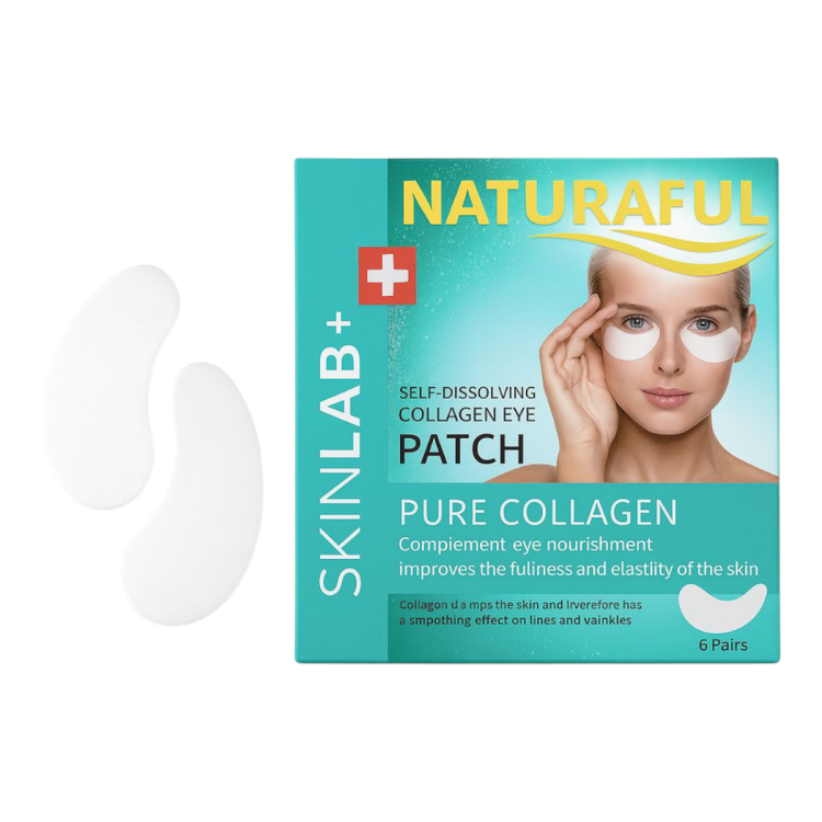 لزقات تحت العين بالكولاجين لتقليل من الهالات السوداء والتجاعيد عدد 6 لصقات 