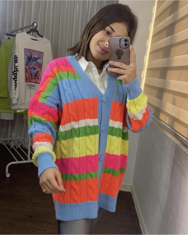 Multi Colored Cardigan