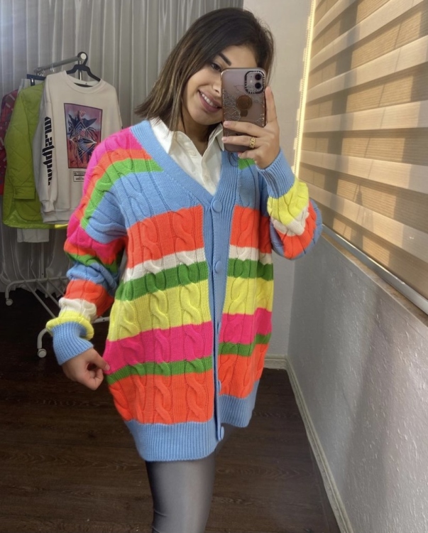 Multi Colored Cardigan
