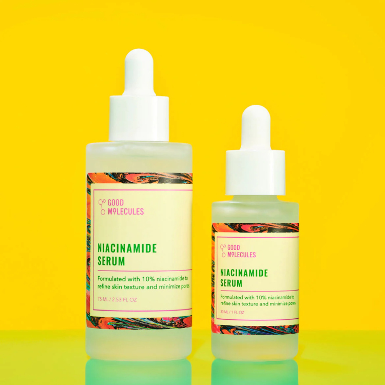 Good molecules NIACINAMIDE SERUM، سيروم النياسينامايد حجم كبير ٧٥ مل