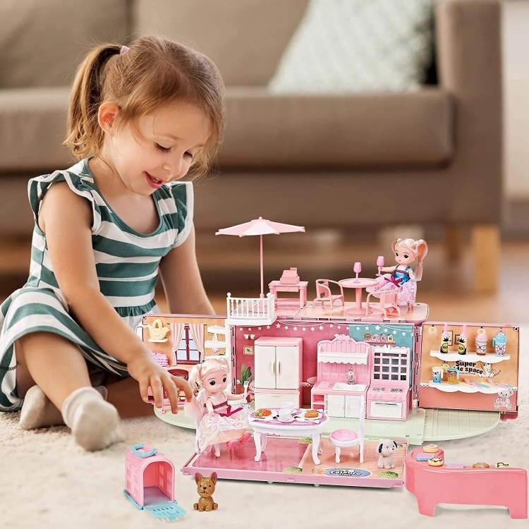 لعبة باص يتحول لقبيت باربي 