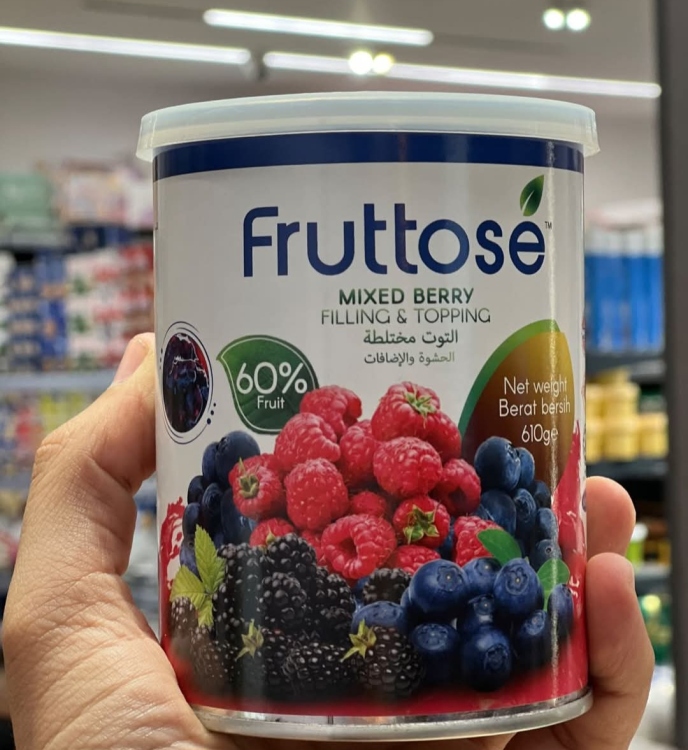 حشوه توت مشكل 60% وزن 610 غرام 