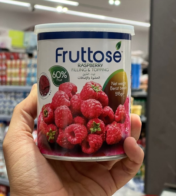 حشوه رازبيري 60 % وزن 595 غرام 