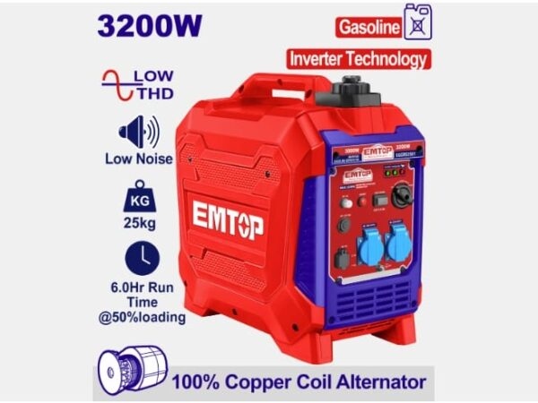 مولد كهرباء بنزين صامت انفيرتر سعه التنكEGGRS3501    6.3L  3.2 KW 