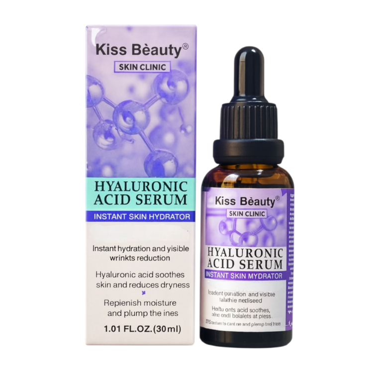 سيروم حمض الهيالورونيك من كيس بيوتي يغذي ويرطب  البشرة ويقلل من التجاعيد  بحجم 30 مل