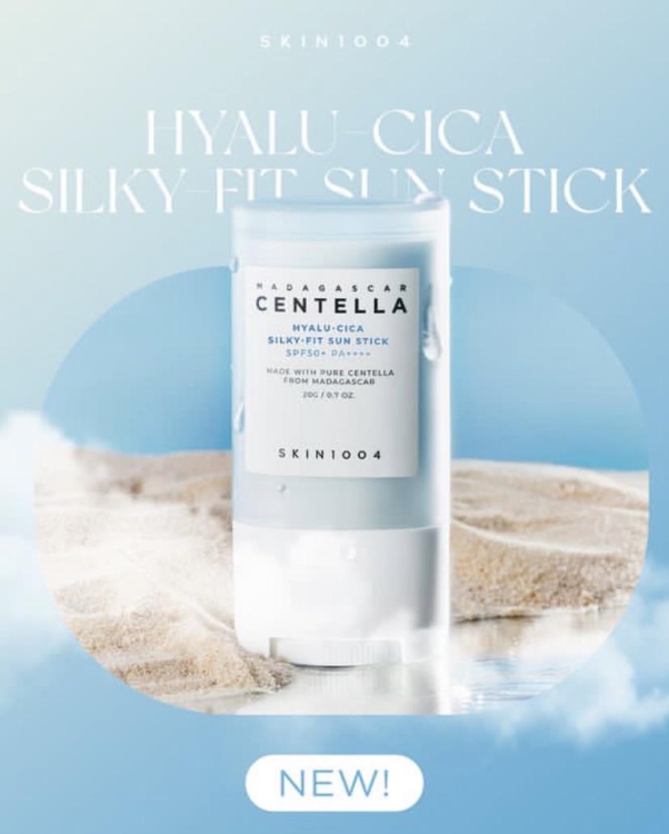 SKIN1004 Madagascar Centella Hyalu-Cica Silky-Fit Sun Stick  واقي شمس ستك بخلاصة السينتيلا