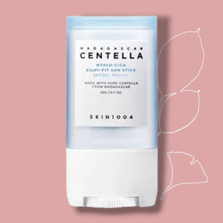 SKIN1004 Madagascar Centella Hyalu-Cica Silky-Fit Sun Stick  واقي شمس ستك بخلاصة السينتيلا