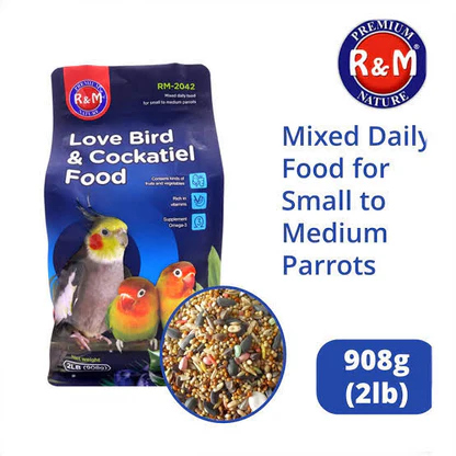 خلطة طعام طائر الحب & الكوكتيل R&M 