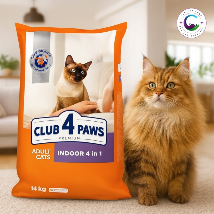Club 4 paws للقطط داخل المنزل عبوة توفيرية 