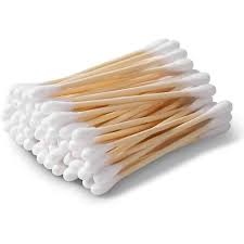 قطن اذن خشب 100 عود