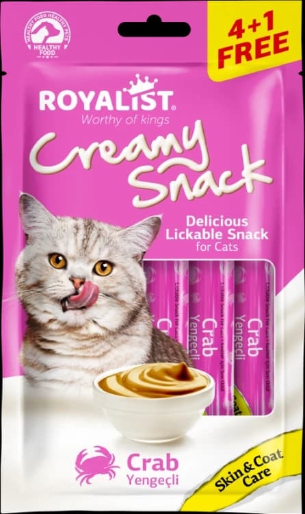 تريت قطط كريمة بنكهة السلطعون رويالست 