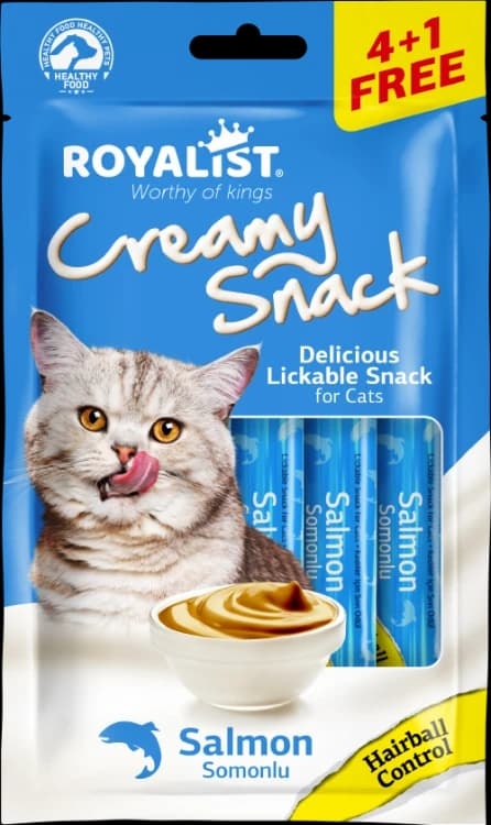 تريت قطط كريمة بنكهة سلمون رويالست