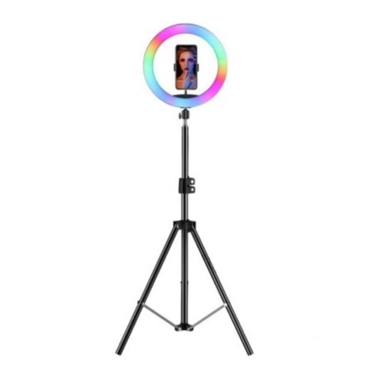 حلقة ضوء LED RGB مع حامل ثلاثي القوائم