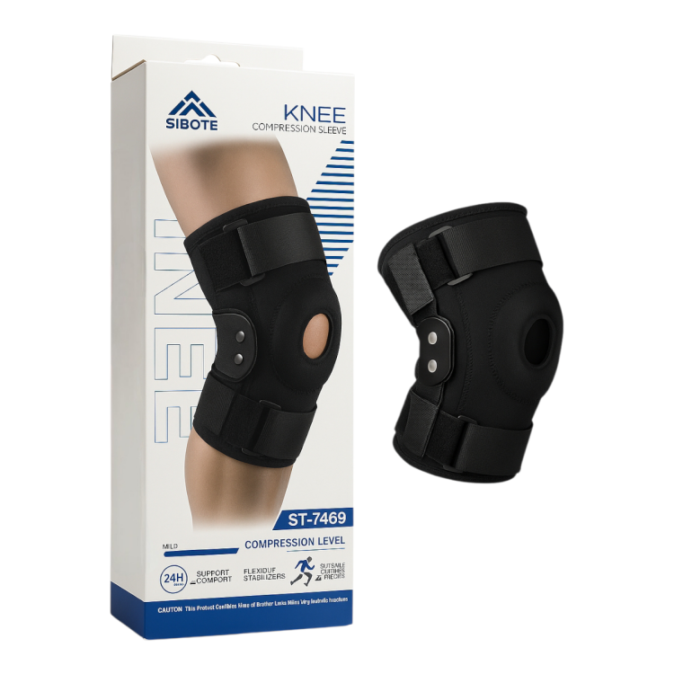 مشد الركبة مع مفصل ودعامات حديد  عالي الجودة 